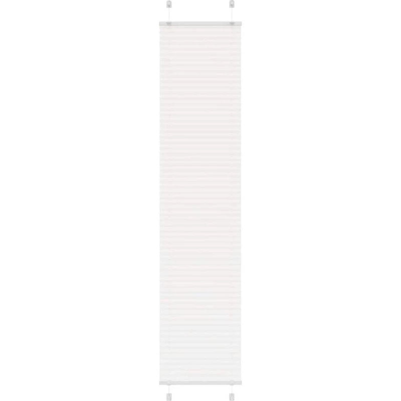 vidaXL Plisségardin Hvid 50x200 cm, 100 % Polyester