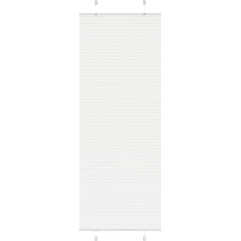 vidaXL Plisségardin Hvid 75x200 cm