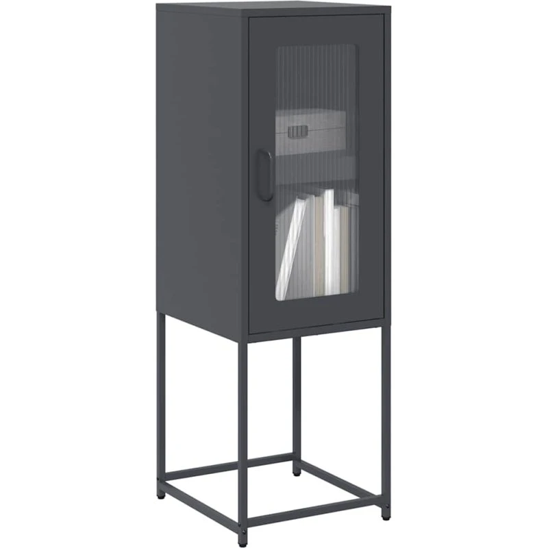 vidaXL Skænk 36x39x107 cm koldvalset stål antracitgrå