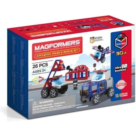 Magformers Police & Rescue sæt 26 dele