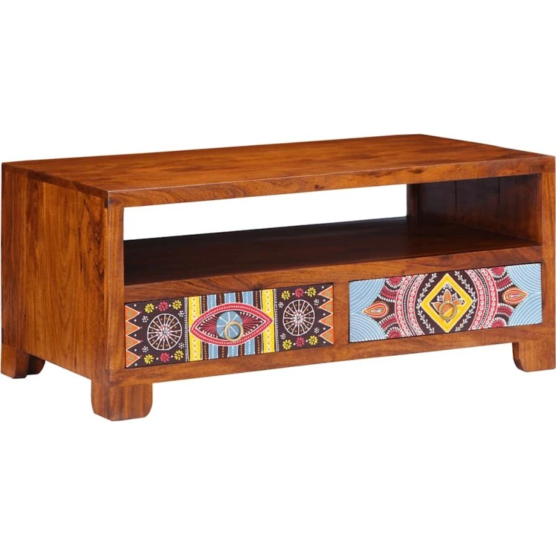 vidaXL Sofabord 90x50x40 cm massivt akacietræ