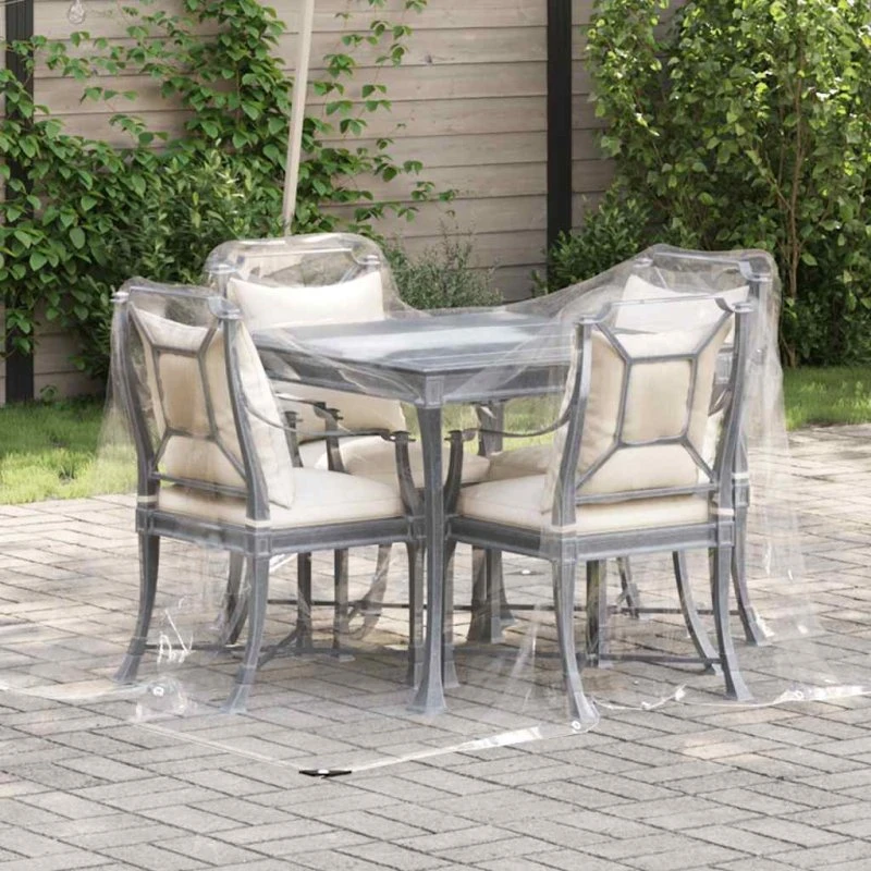 vidaXL klar presenning 2x3 m med øjer PVC