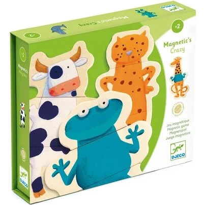 Djeco magneter – Skøre dyr, 24 dele