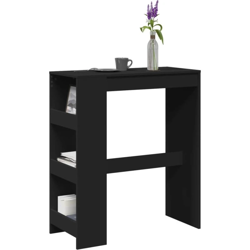 Barbord Med Stativer 90x40x103,5 cm Konstrueret Træ - Brun