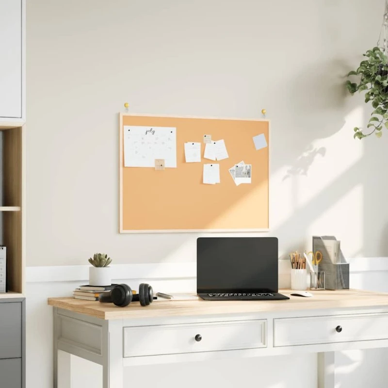 vidaXL Korktavle 80x55 cm i Fyrretræ med Selvreparerende Overflade