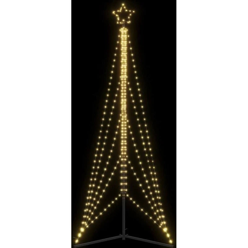vidaXL LED-juletræ 525 LED'er 302 cm varmt hvidt lys