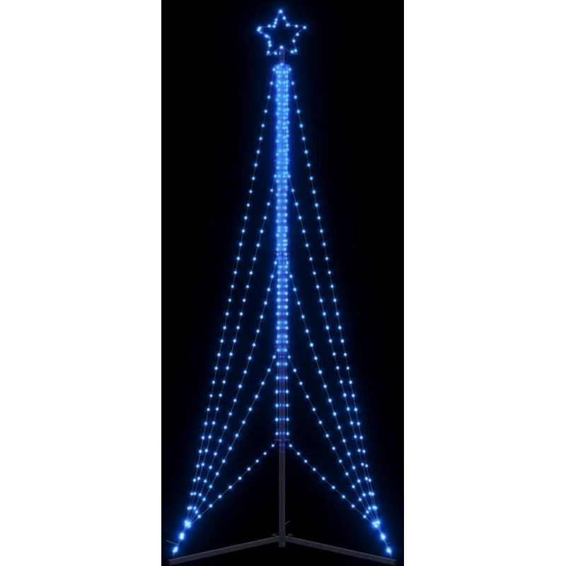 vidaXL LED-juletræ 302 cm 525 LED'er blåt lys