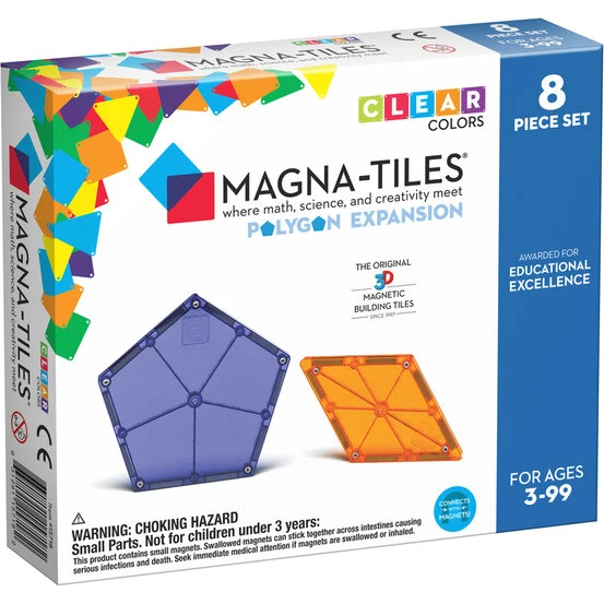 MAGNA-TILES Polygons udvidelsessæt 8 stk