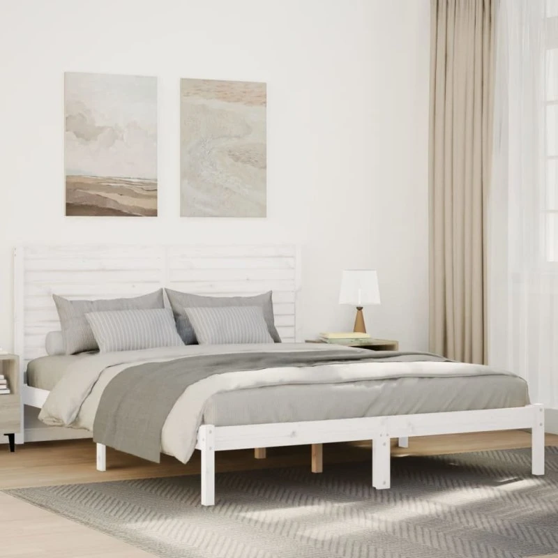 vidaXL Ekstra lang sengeramme 140x220 cm i massivt fyrretræ