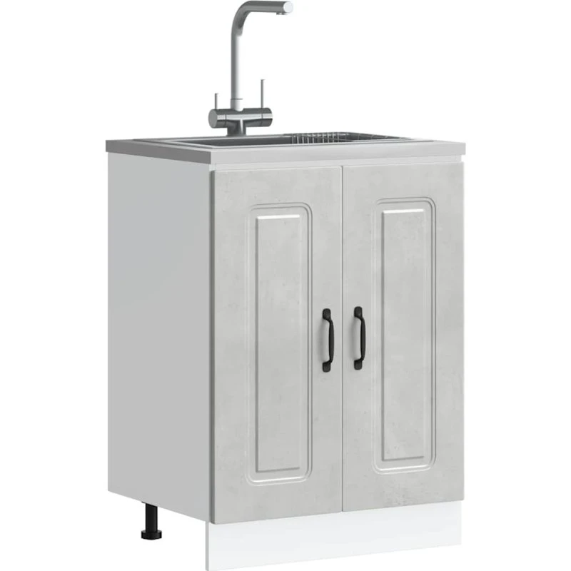 vidaXL Underskab Kalmar 60x46x81,5 cm Beton Grå