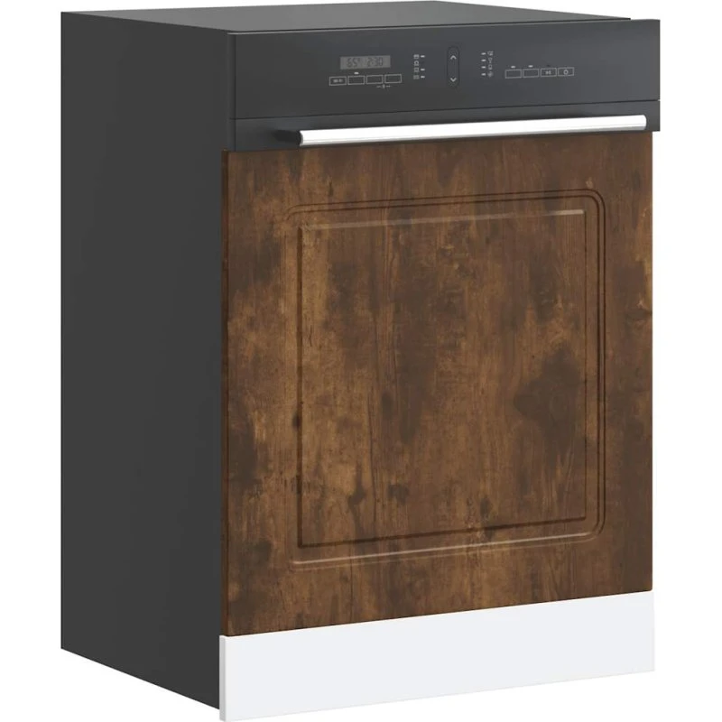 vidaXL Låge til Opvaskemaskine Kalmar 60x1,5x67 cm, Røget Sonoma-Eg