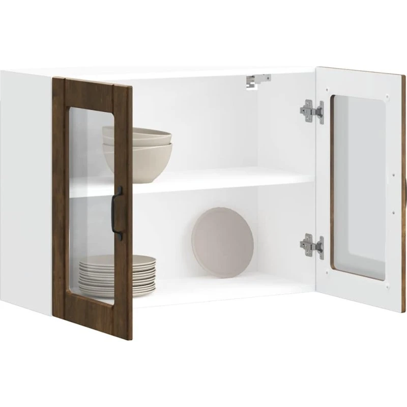 vidaXL Køkkenvægskab Lucca røget eg konstrueret træ