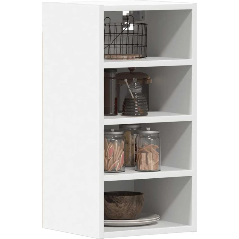 vidaXL Hængeskab Riga Hvid 30x29,5x60 cm Konstrueret Træ