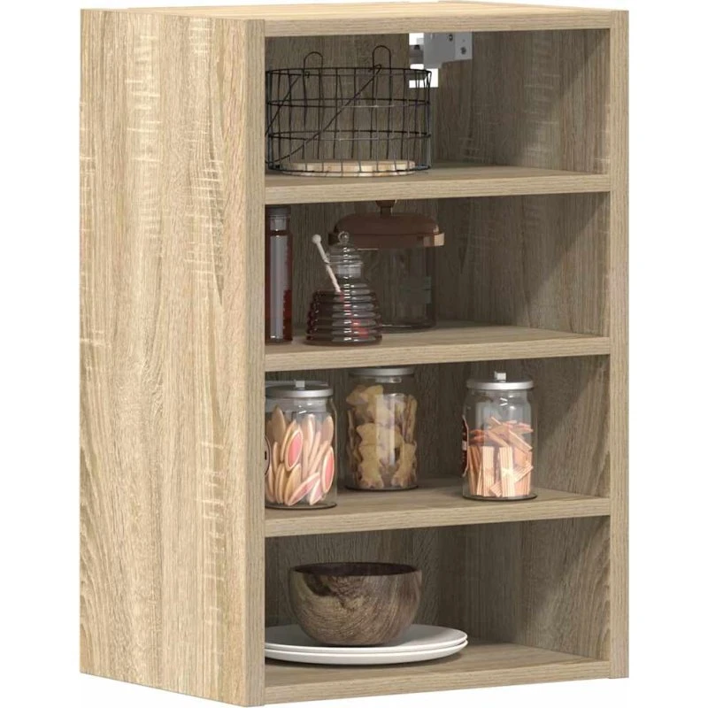 vidaXL Hængeskab Riga Sonoma Eg 40x29,5x60 cm Konstrueret Træ
