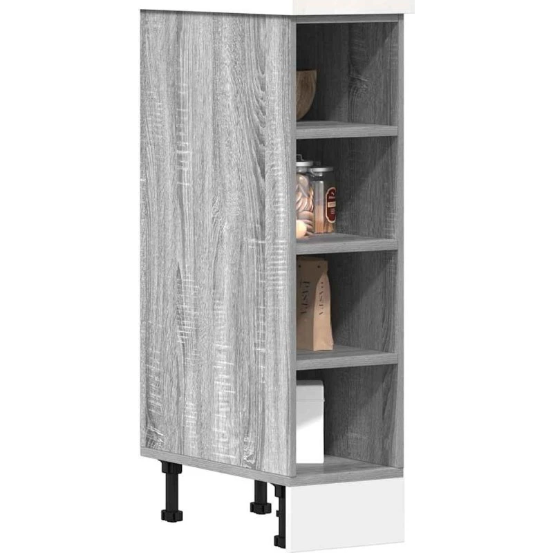 vidaXL Underskab Riga Grå Sonoma 20x44,5x81,5 cm Konstrueret Træ