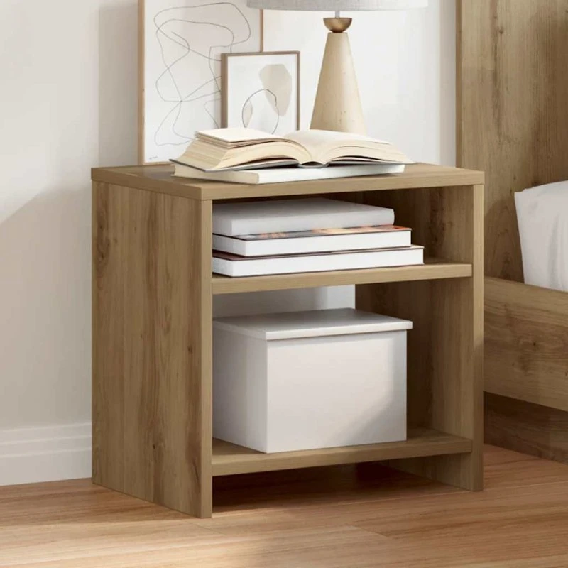 vidaXL Sengebord 2 stk. 40x30x40 cm konstrueret træ, hvidt