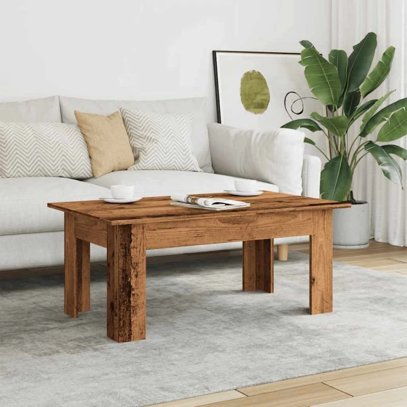 vidaXL Sofabord 100x60x42 cm Konstrueret Træ Gammelt Træ