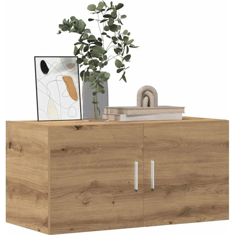 vidaXL Vægskab 80x39x40 cm Konstrueret Træ, Hvid