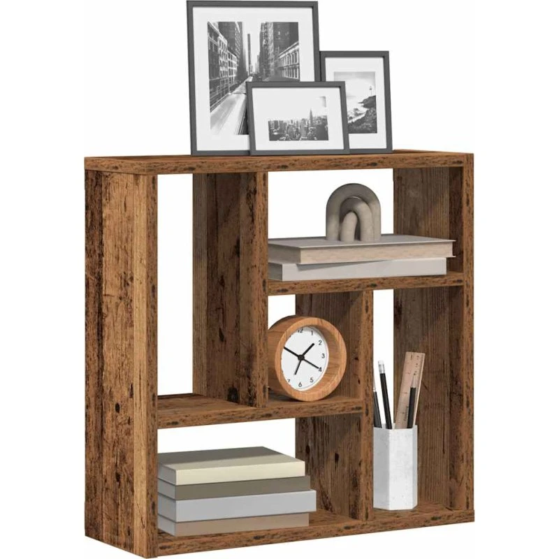 vidaXL Væghylde 45x16x45 cm Konstrueret Træ Gammelt Træ-Look