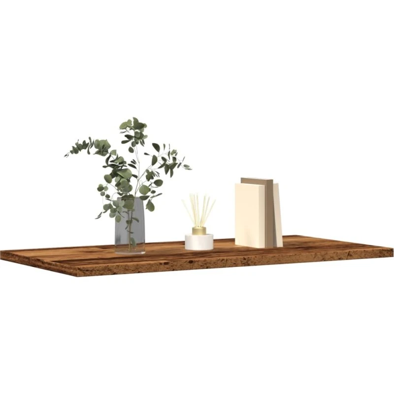vidaXL Væghylder 4 stk. 60x30x1,5 cm Konstrueret Træ Antikt Trælook