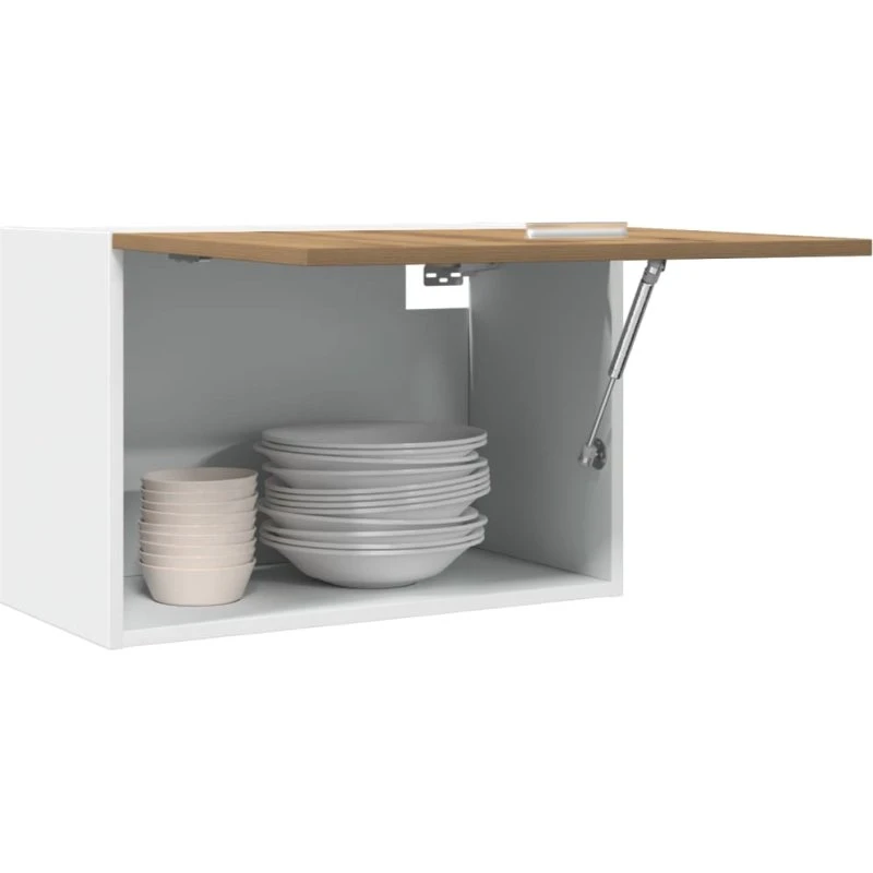 vidaXL Hængeskab Lyon håndlavet eg 60x31x40 cm konstrueret træ