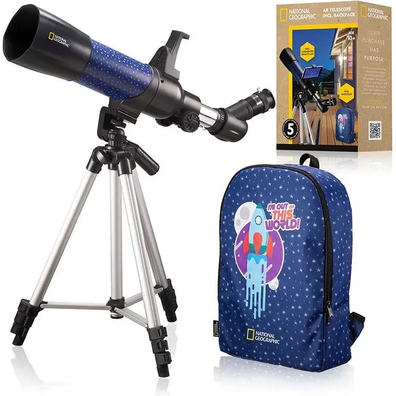 National Geographic 70mm stjernekikkert med AR-app