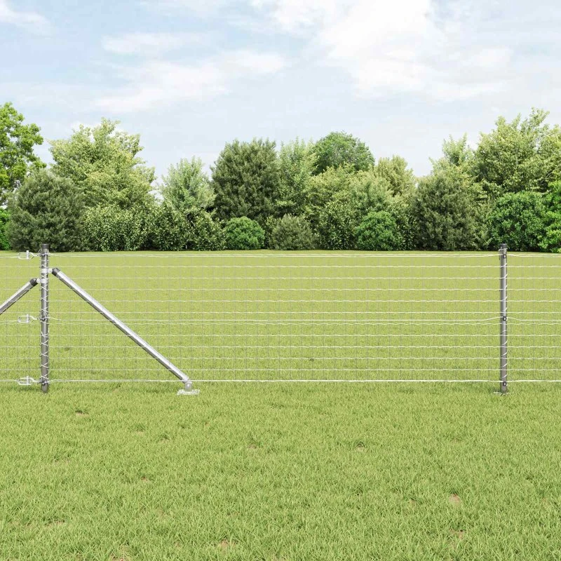 vidaXL Hegnspæl 26 stk Grå 3,2 x 3,2 x 165 cm