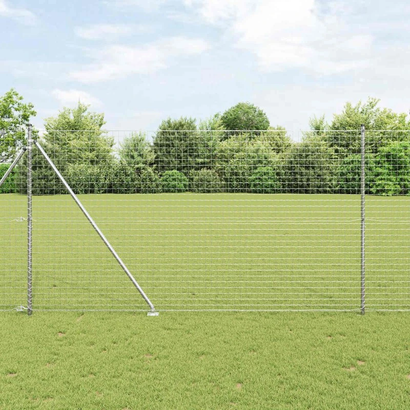 vidaXL Hegnspæl 26 stk Grå 3,2 x 3,2 x 225 cm