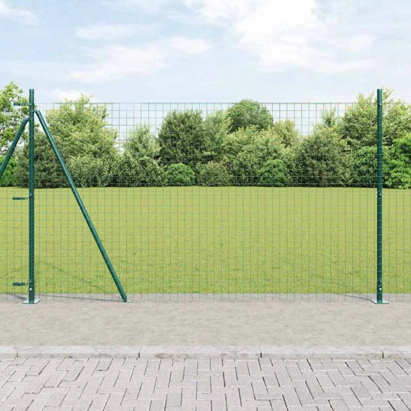 vidaXL Hegnspæl 52 stk Grå 3,2 x 3,2 x 170 cm