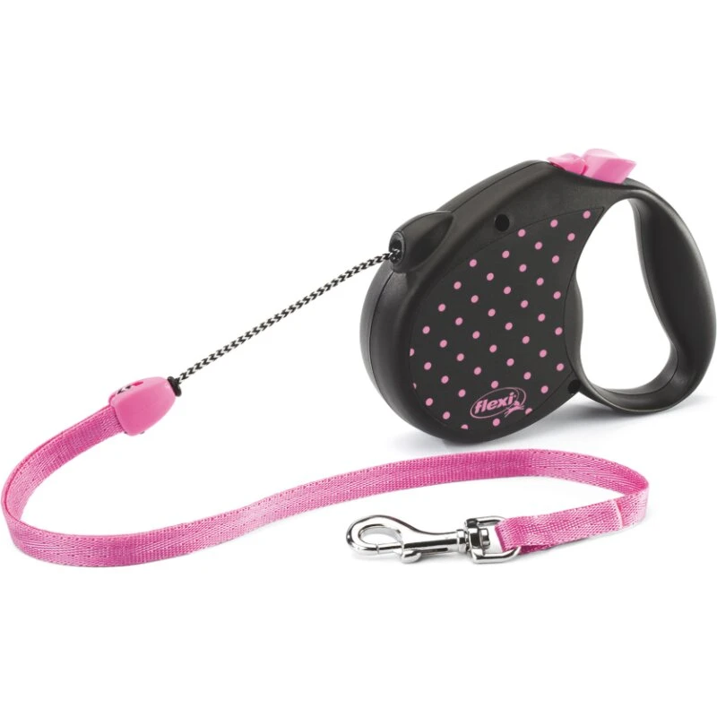 Flexi Color Dots snor 5 m, Pink (M)