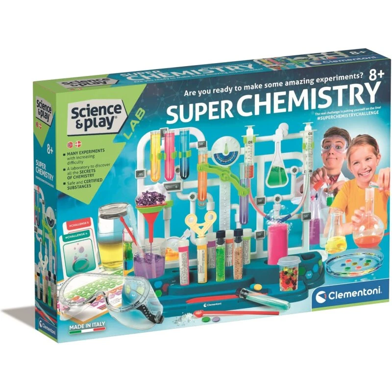 Clementoni Science & Play – Super Chemistry eksperimentsæt
