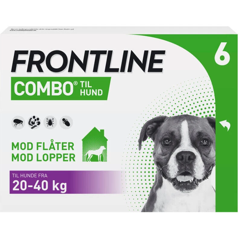 Frontline Combo Hund 20–40 kg, 6 pipetter