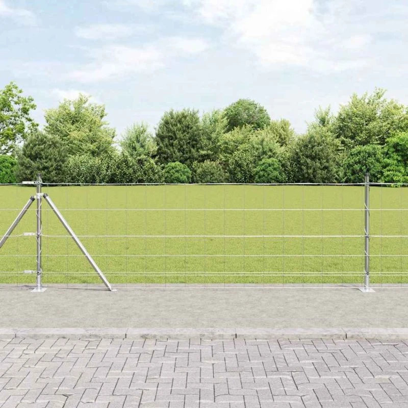 vidaXL Hegnspæl Galvaniseret 100 x 0,8 m Sølv