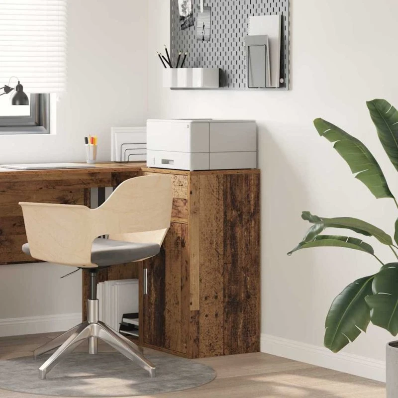 vidaXL Sideboard Gammelt Træ 38 x 34 x 75 cm med Skuffer