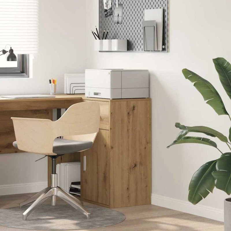 vidaXL Sideboard Artisan Egetræ 38 x 34 x 75 cm