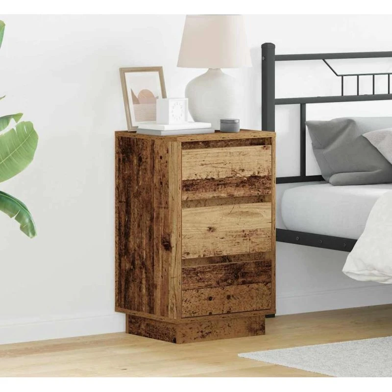 vidaXL Natskab Gammelt Træ 39 x 34,5 x 65 cm Konstrueret Træ