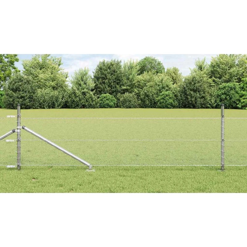 vidaXL Hegnspæl Sølv 0,8 x 100 m