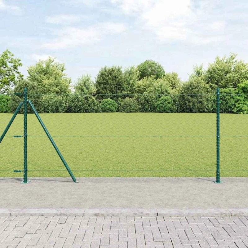 vidaXL Hegnspæl Grøn 1 x 10 m