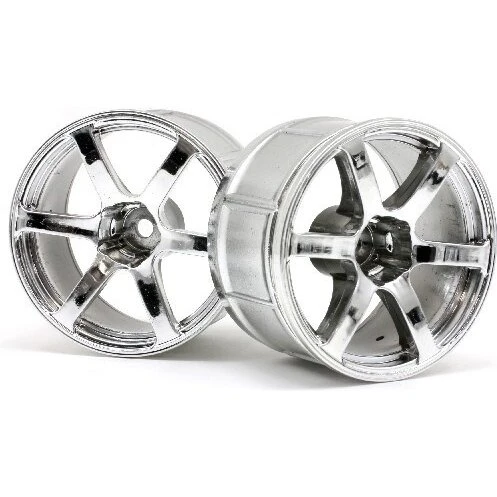 HPI LP35 Yokohama AVS T6 Chrome fælge (2 stk)