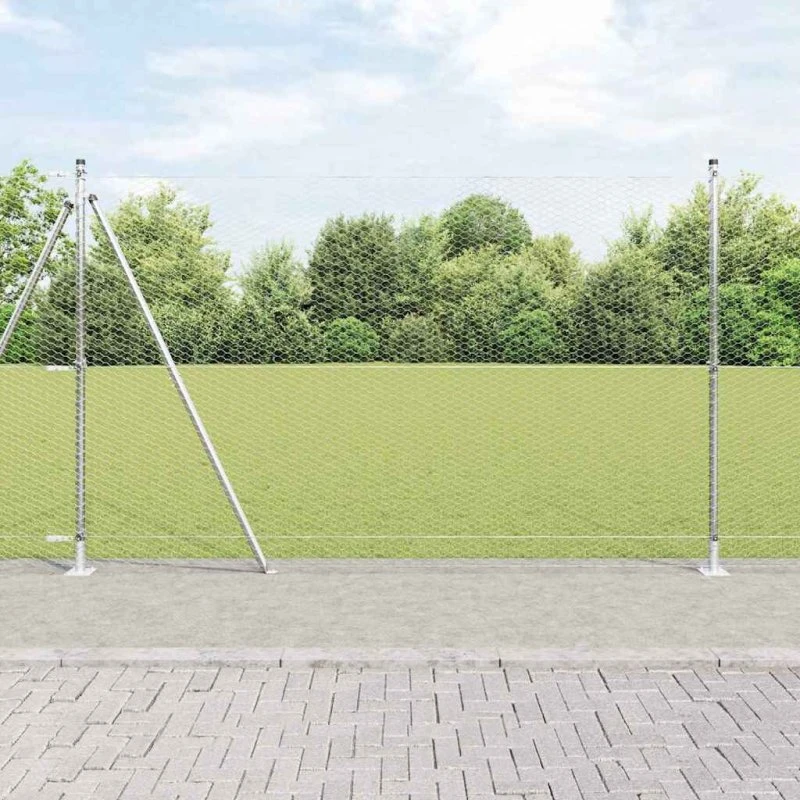 vidaXL Hegnspæl Sølv 1,6 x 10 m