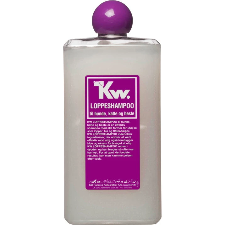 KW Loppeshampoo 200/500 ml mod lopper, lus og flåter