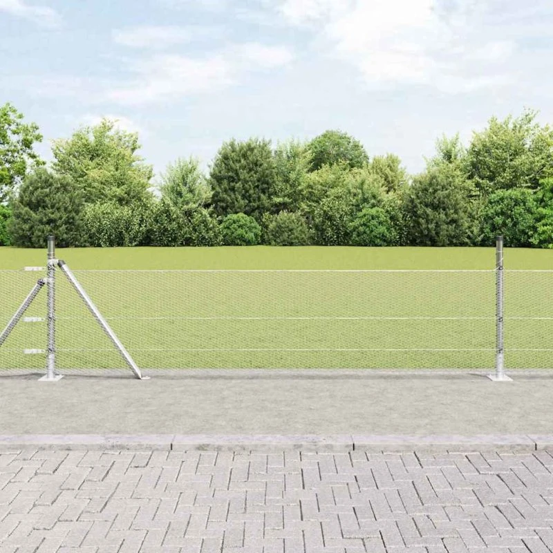vidaXL Hegnspæl Sølv 0,5 x 100 m