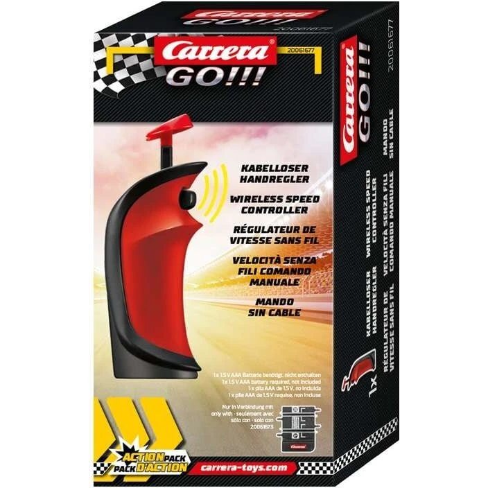 Carrera GO Trådløs håndcontroller - Rød/Sort