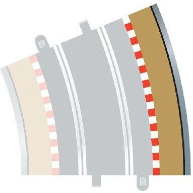 Scalextric C8240 Ydre Kurveborders 45° (4 stk)