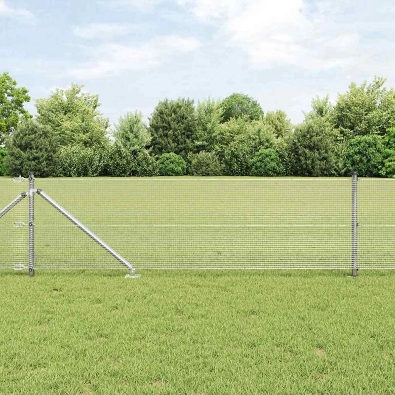 vidaXL Hegnspæl Sølv 0,5 x 100 m