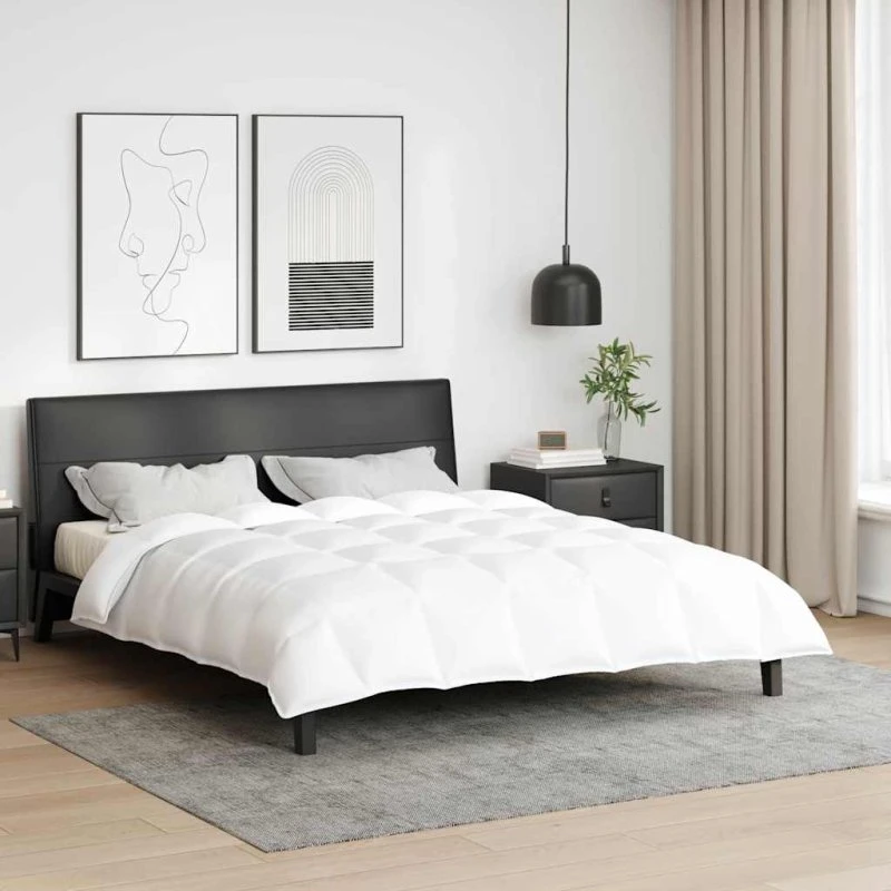 vidaXL Vinterdyne Hvid 240 x 220 cm med Fjer og Dun