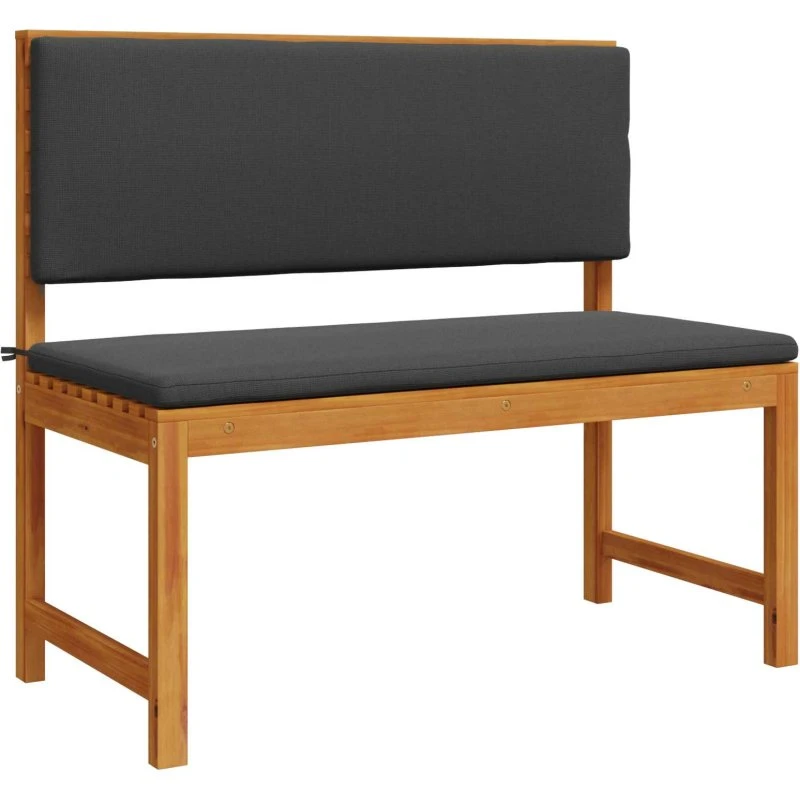 vidaXL Havebænk Brun 100 x 50 x 91 cm Massivt Akacietræ