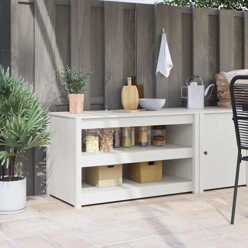 vidaXL Køkkenskab MEPPEL Hvid 106 x 55 x 64 cm