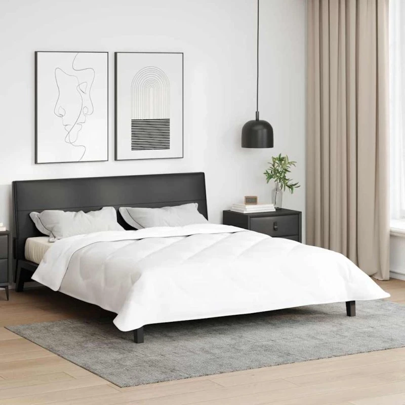 vidaXL Vinterdyne Hvid 240 x 200 cm 100% Mikrofiber