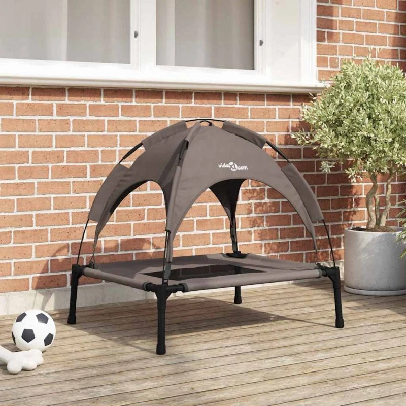 vidaXL Hundeseng Brun 76 x 62 x 70,5 cm med Stålramme
